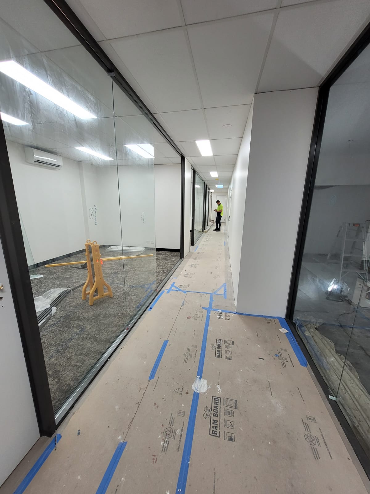 Bexley Glass partition - Gyprock wall partition suspended Ceiling 2